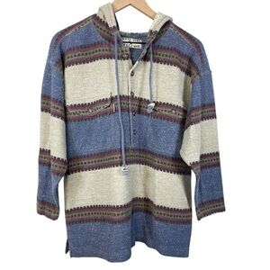 Vintage Wetlands Bugle Boy Men’s Hooded Henley Pullover